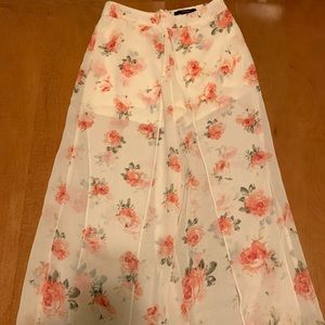 Sheer high waist pant/short